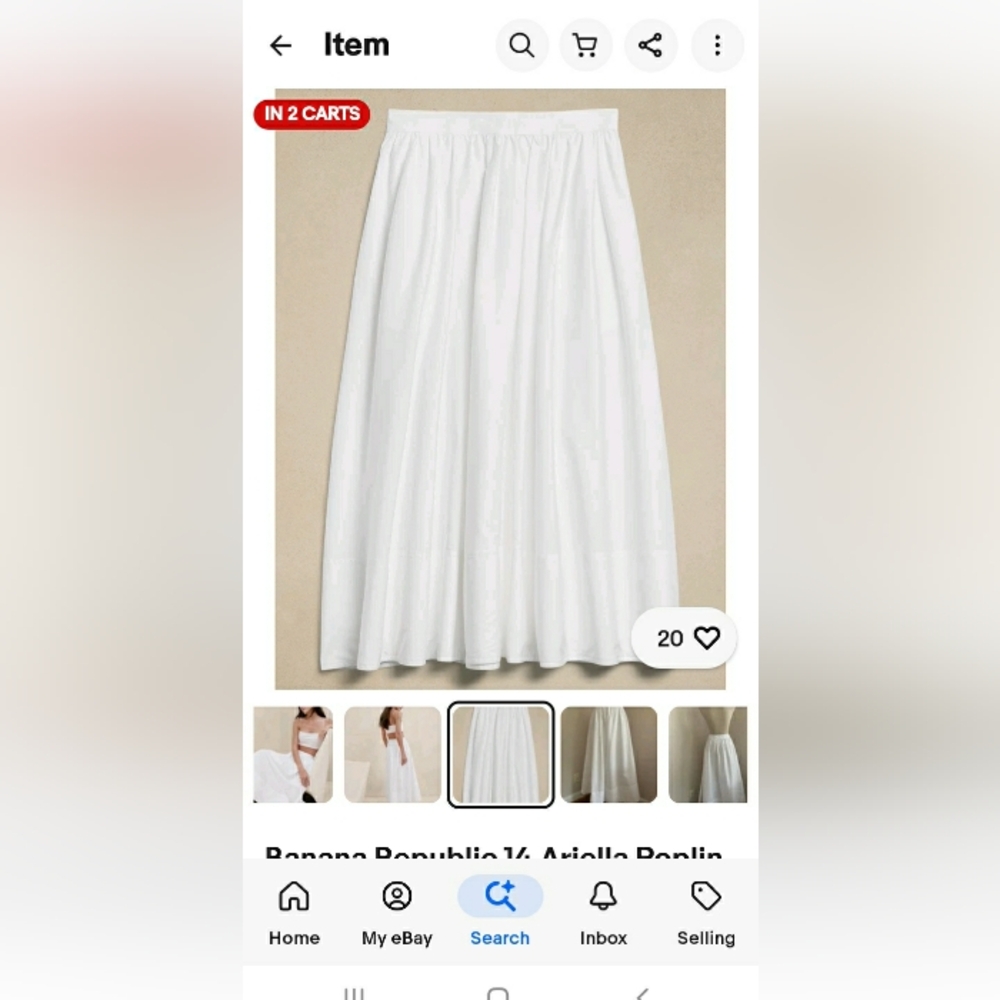 Banana Republic Elegant White Maxi Skirt - Picture 6 of 6